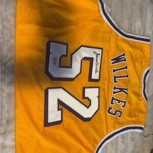Yellow Basketball Jersey with Signature